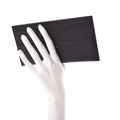 Louis Vuitton Calfskin Felicie Chain Wallet Card Holder Insert Black 2 of 6