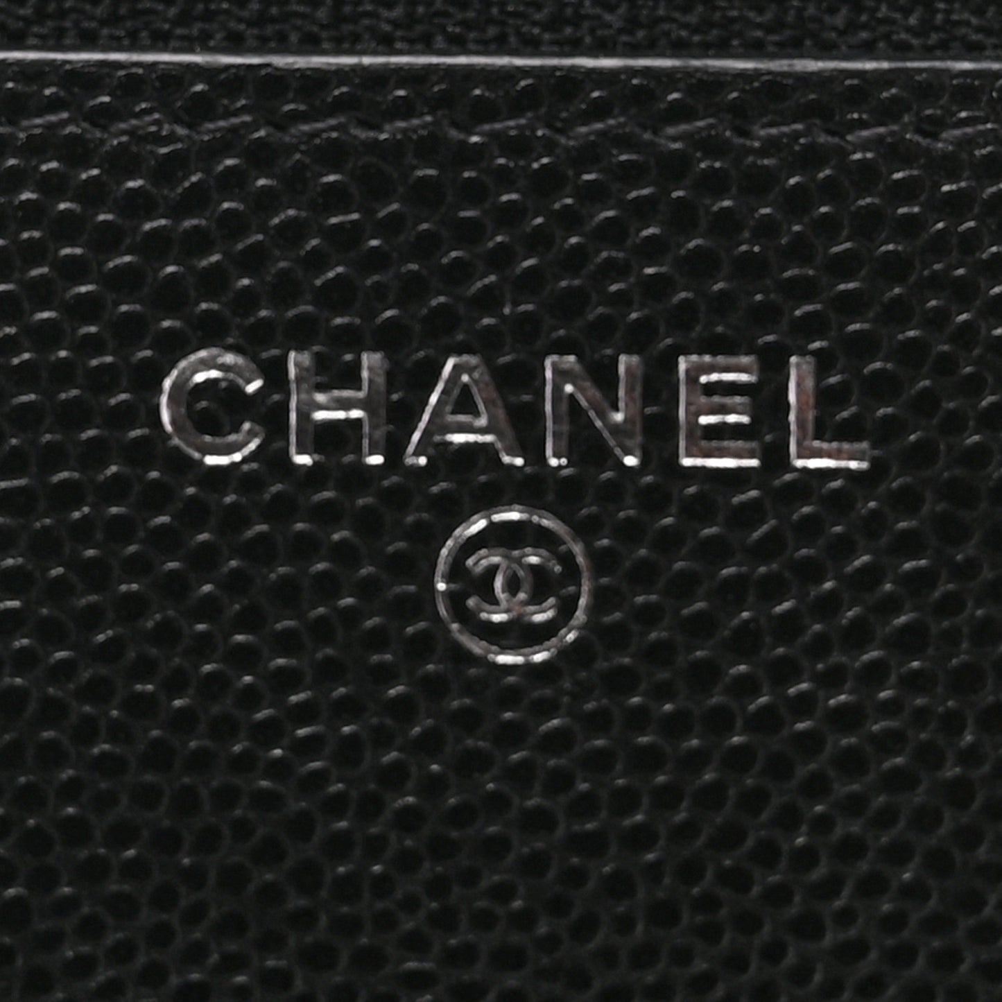 Caviar Quilted My Everything Wallet On Chain WOC Black