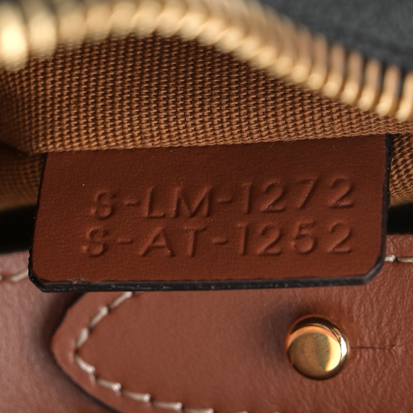 Triomphe Canvas Calfskin Ava Shoulder Bag Tan