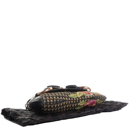 Gucci Floral Lizard Embroidered Horsebit Clutch 4 of 7