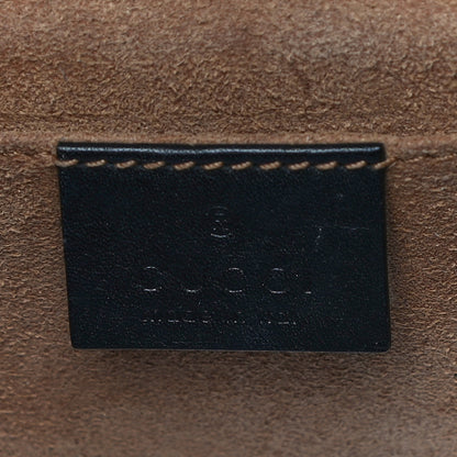 Gucci GG Supreme Monogram Calfskin Small Padlock Shoulder Bag Beige Black Cuir 5 of 16