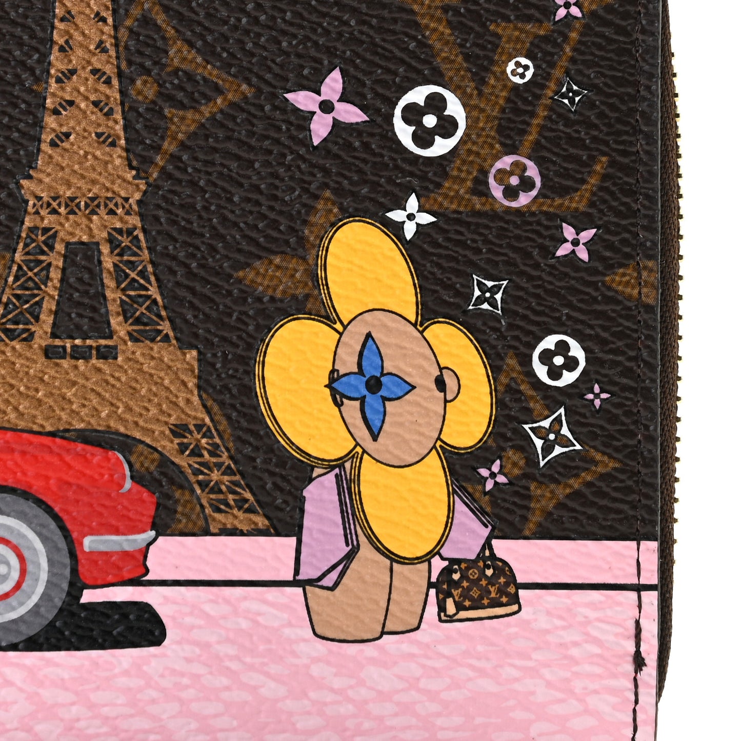 Monogram 2019 Christmas Animation Zippy Wallet