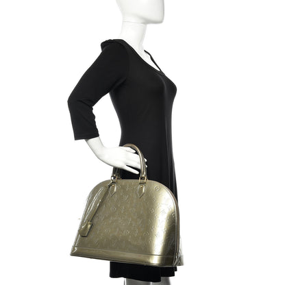 Louis Vuitton Vernis Alma GM Gris Art Deco 2 of 19