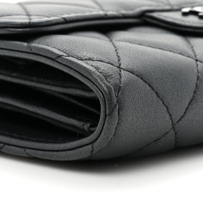 Chanel Lambskin Quilted Medium Flap Wallet So Black 10 of 17