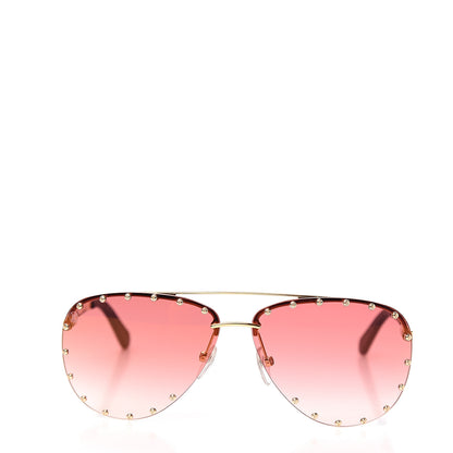 Louis Vuitton The Party Aviator Sunglasses Z2348U Pink 2 of 7