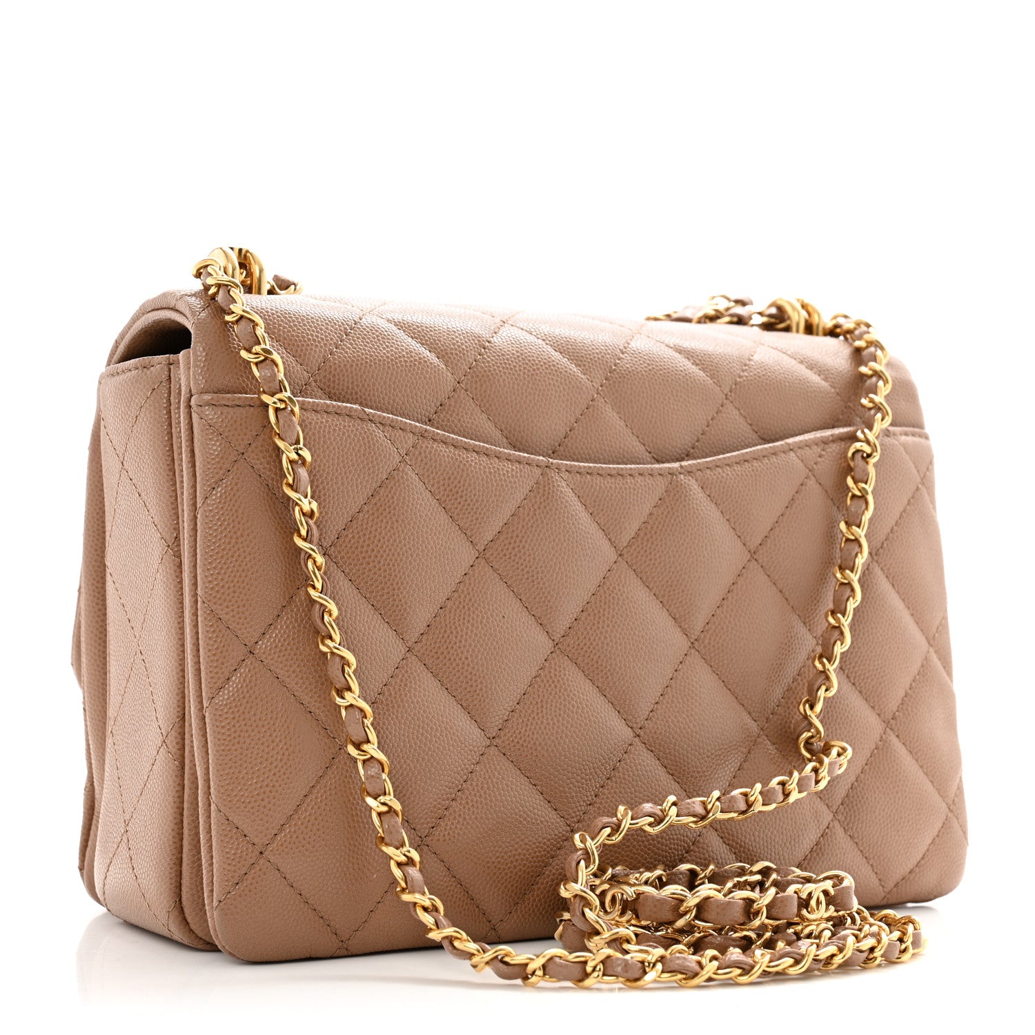Chanel Caviar Quilted Coco First Flap Beige 3 of 13