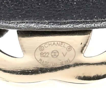 Chanel Metal Lambskin CC Turnlock Chain Headband Gold Black 4 of 5