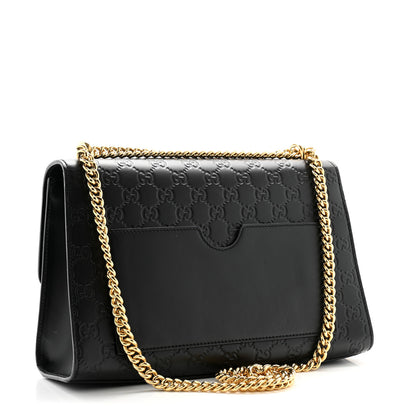 Gucci Guccissima Medium Padlock Shoulder Bag Black 3 of 11