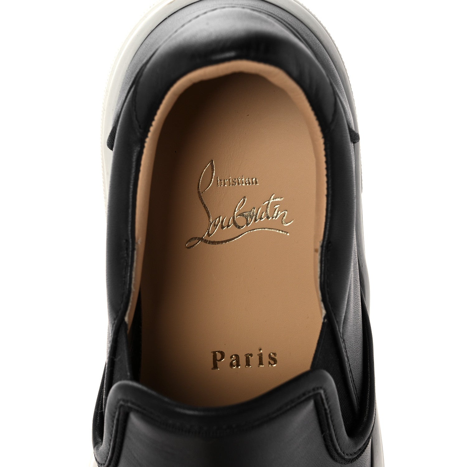 Christian Louboutin Calfskin Masteraltissima Flat Sneakers 37 Black 8 of 9