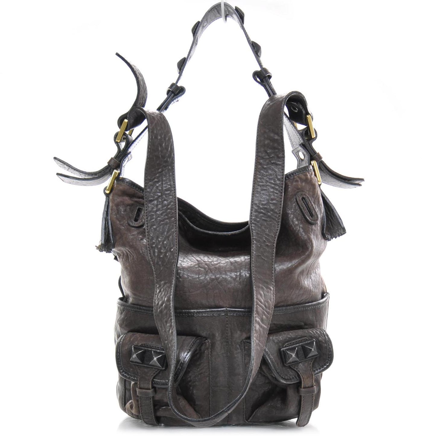 Leather Elvire Hobo Moka