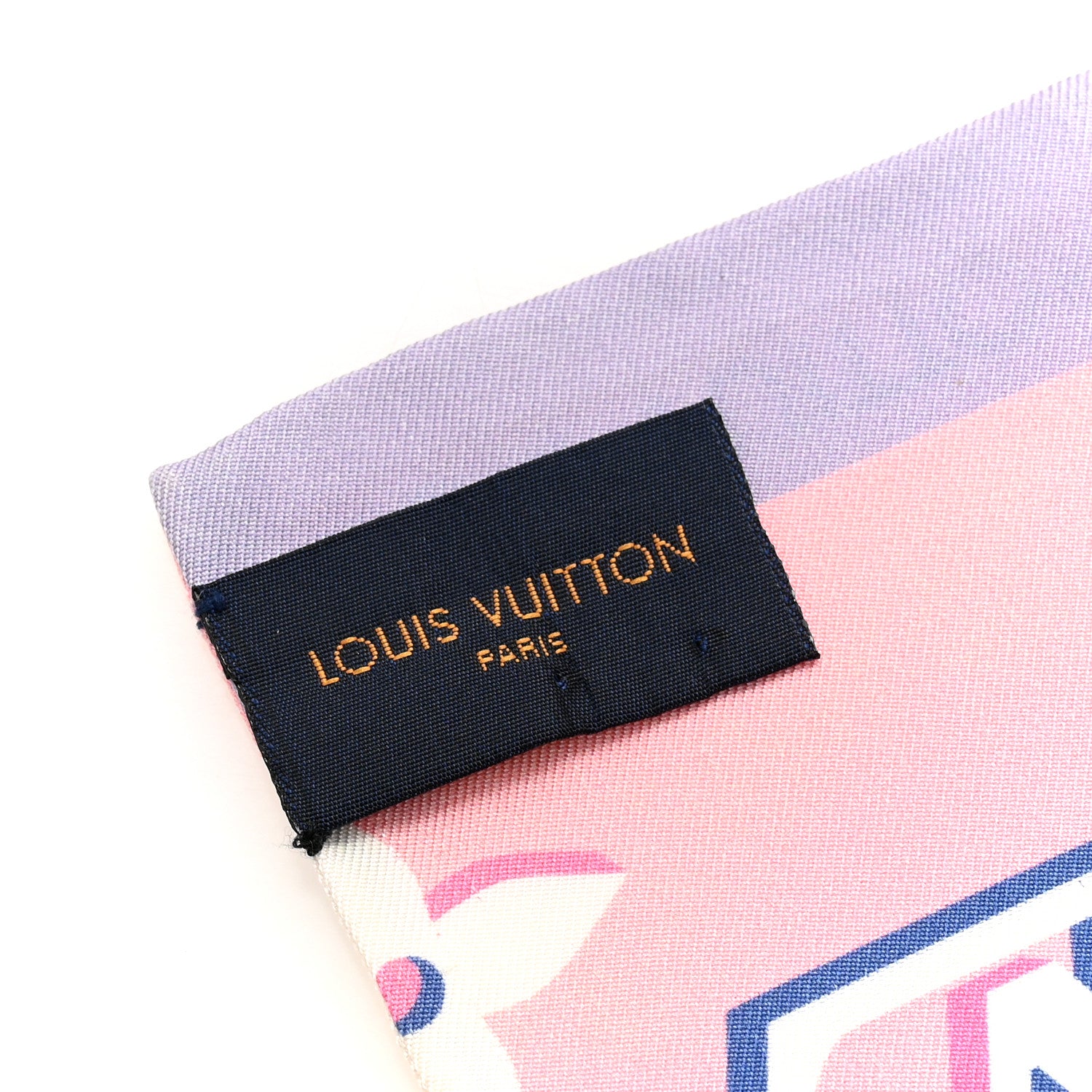 Louis Vuitton Silk Monogram Escale Perfect Match Bandeau Bleu Rose 3 of 5