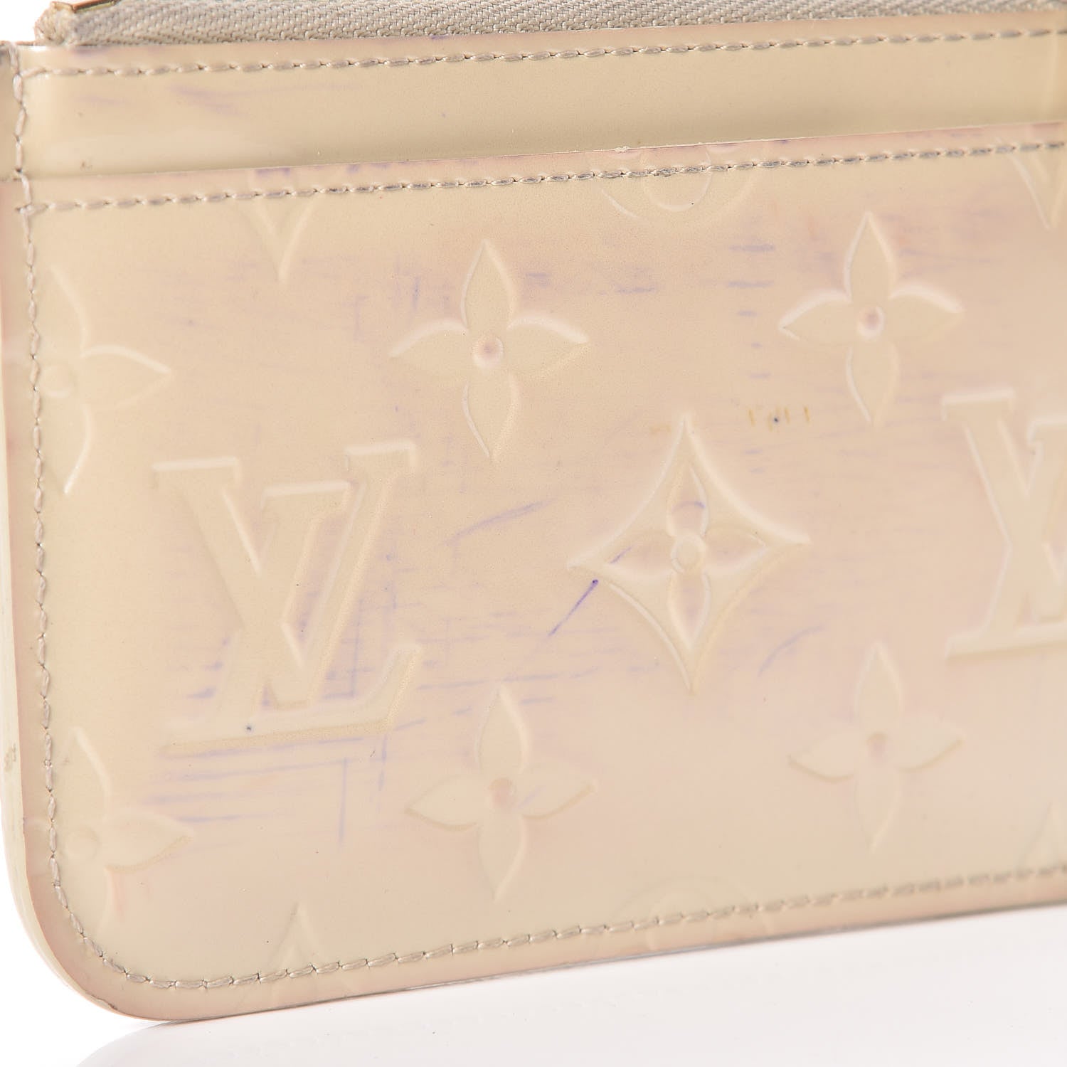 Louis Vuitton Vernis Key Pouch Perle 9 of 11