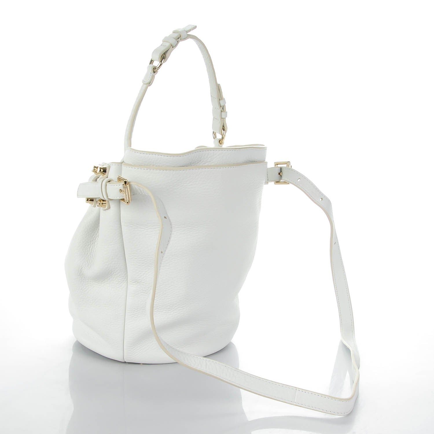 Alexander Wang Pebbled Lambskin Diego Bucket Bag Peroxide 3 of 7