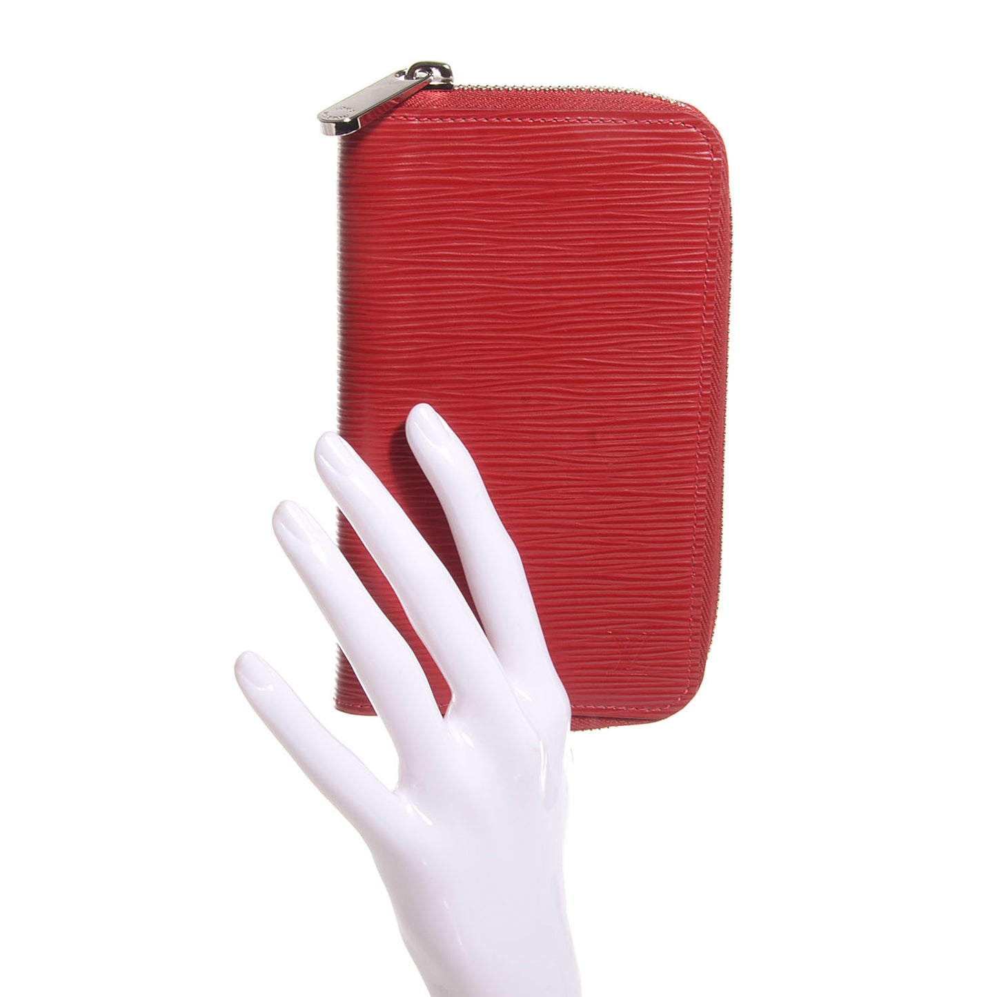 Epi Zippy Compact Wallet Carmine