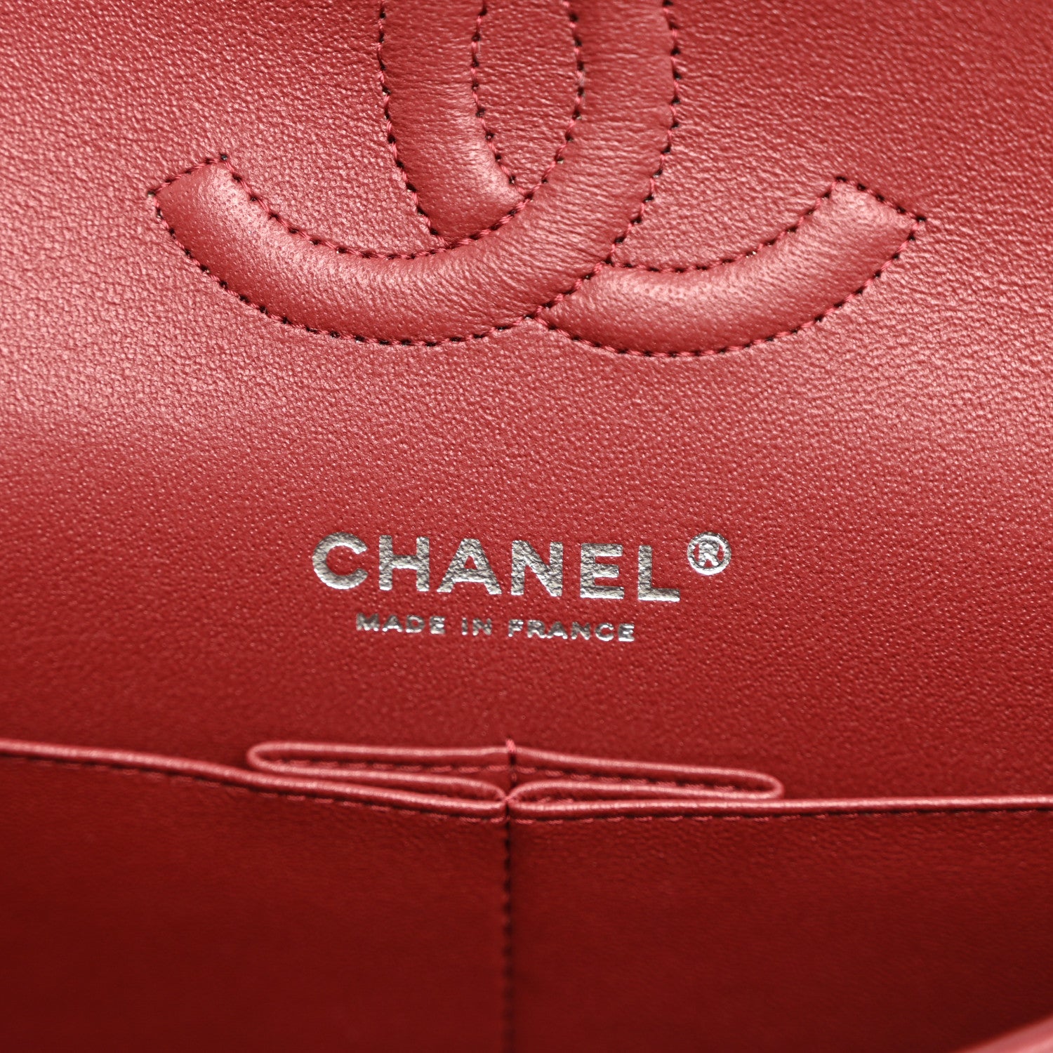 Chanel Caviar Quilted Medium Double Flap Burgundy 5 of 9