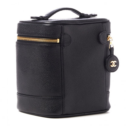 Chanel Caviar Vanity Cosmetic Case Black 2 of 8
