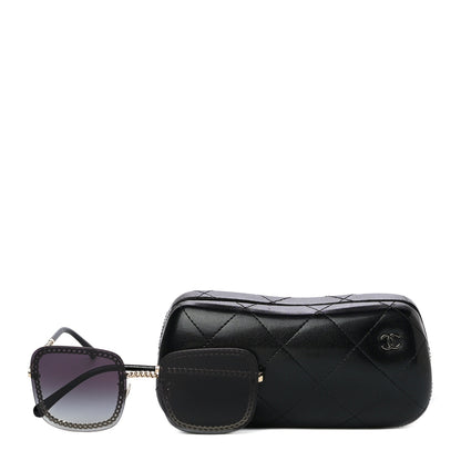 Chanel Chain Square Sunglasses 4244 Black 7 of 7