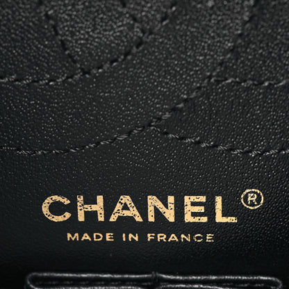 Chanel Sheepskin Chevron Quilted 2.55 Reissue 225 Flap Black 6 of 9