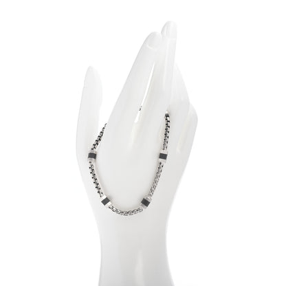 David Yurman Sterling Silver Hex Chain Station Bracelet 2 of 4