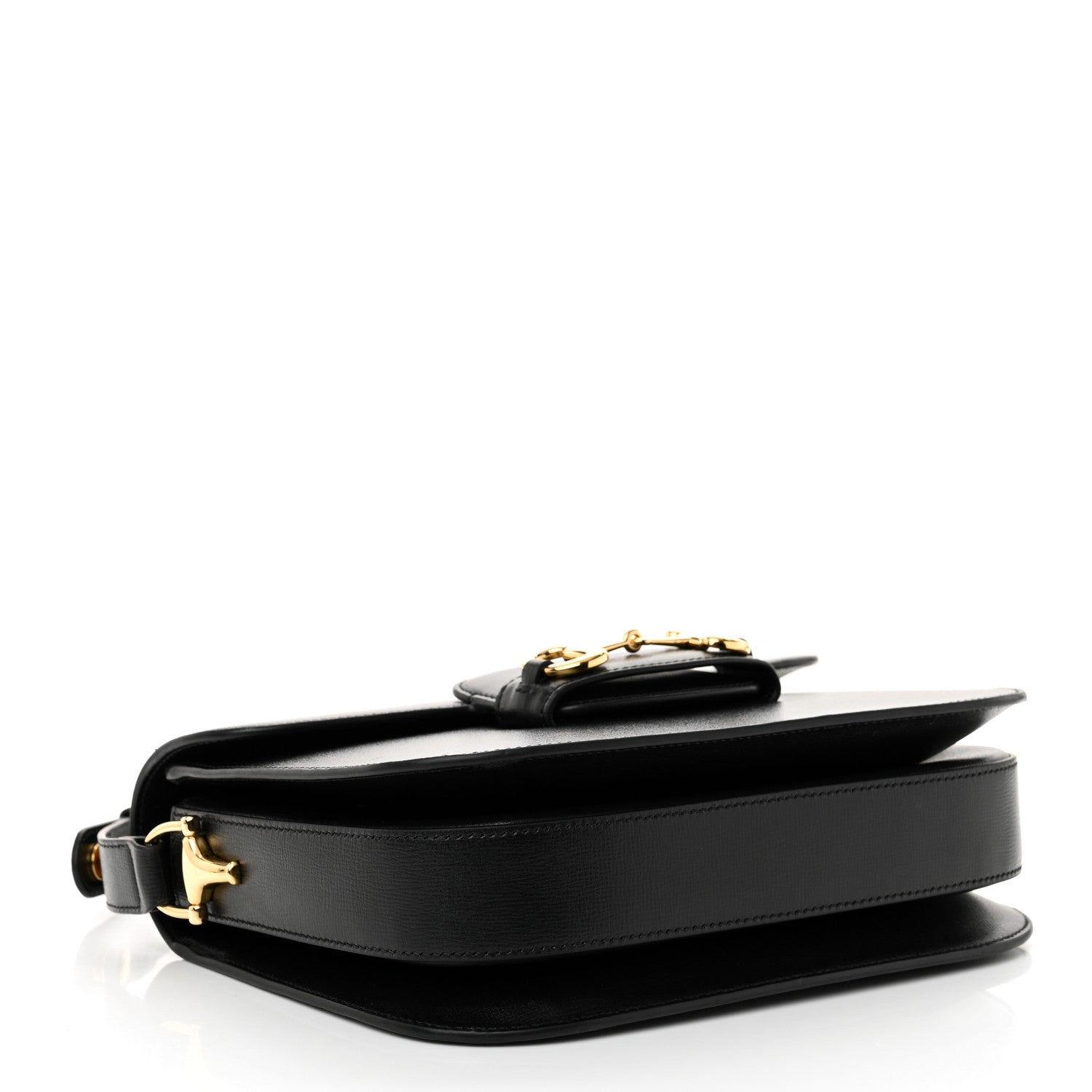 Gucci Azalea Calfskin Horsebit 1955 Shoulder Bag Black 4 of 11