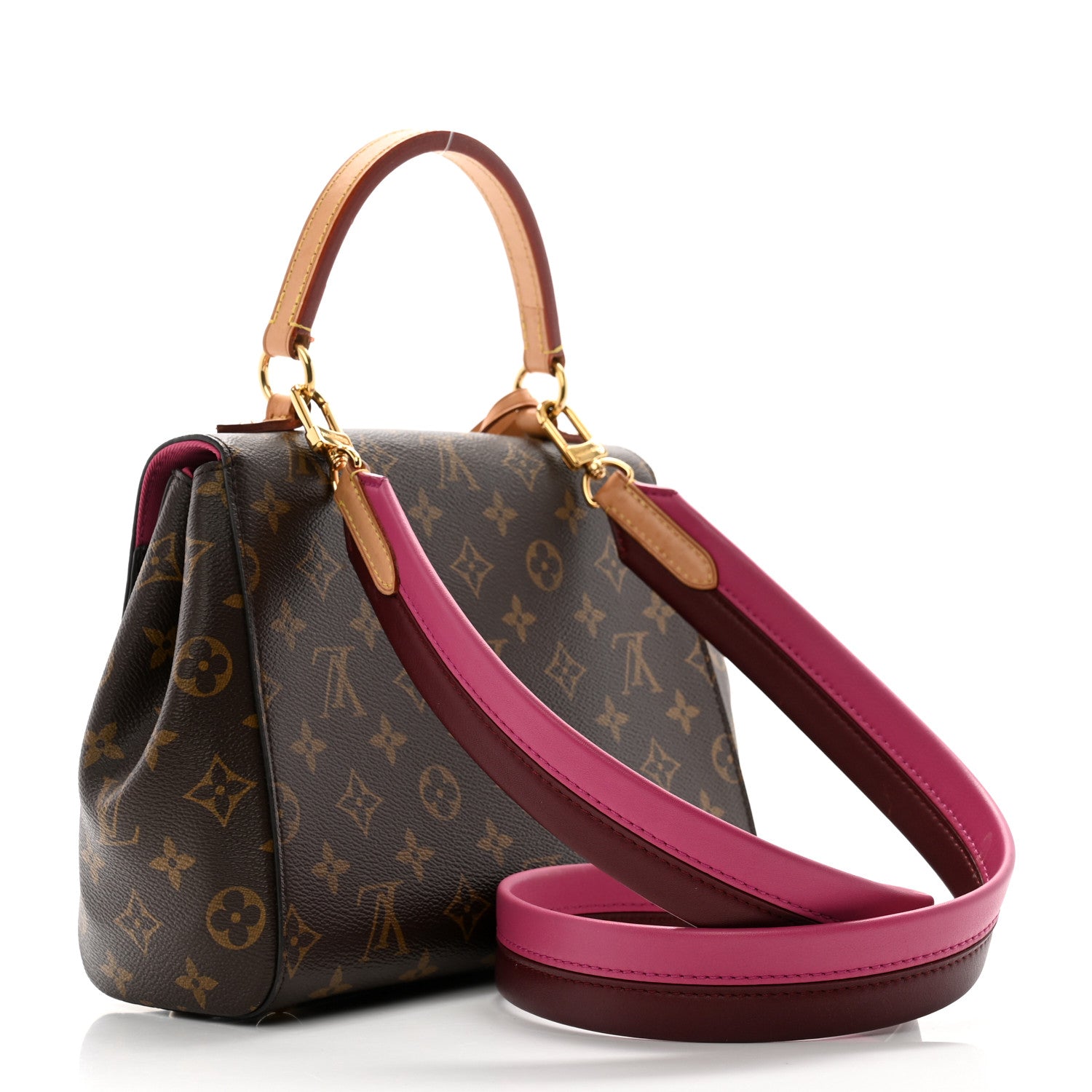 Louis Vuitton Monogram Cluny BB Bordeaux Fuchsia 3 of 17