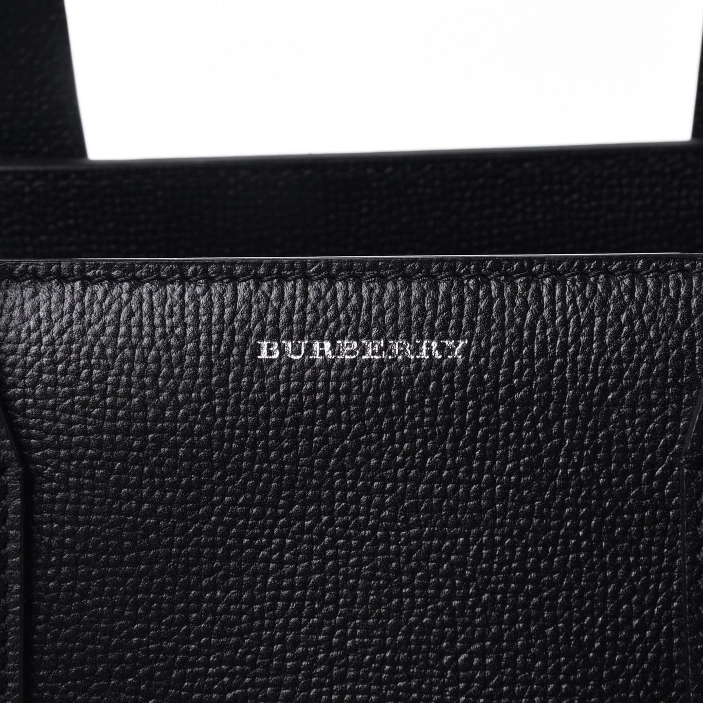 Derby Calfskin House Check Medium Banner Tote Black