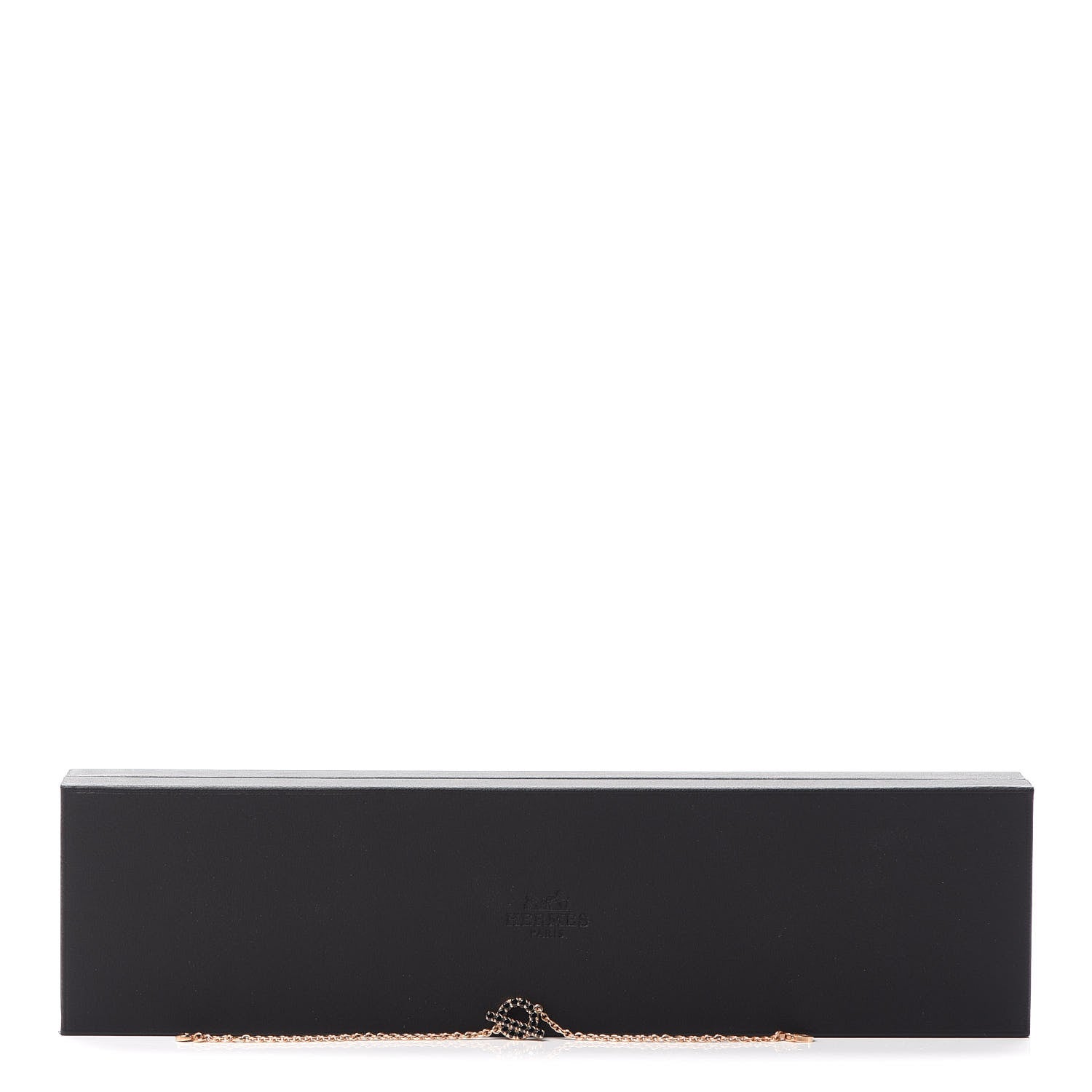 Hermes 18K Rose Gold Black Spinel Finesse Bracelet SH 5 of 5