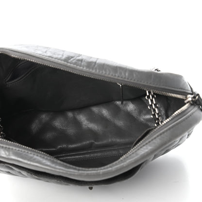 Chanel Aged Calfskin Quilted Medium Reissue Camera Case Grey 5 of 10
