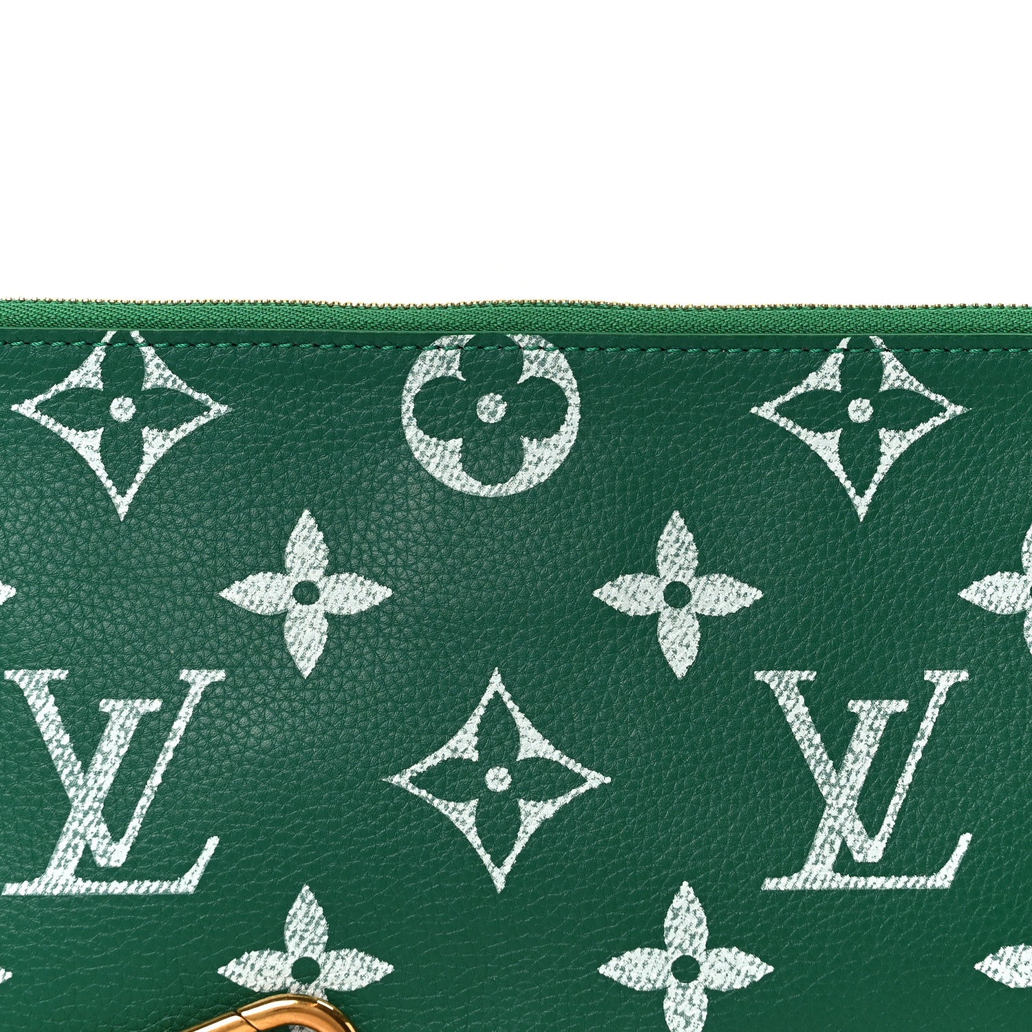Louis Vuitton Calfskin Monogram Speedy P9 Bandouliere 50 Pochette Green 7 of 7
