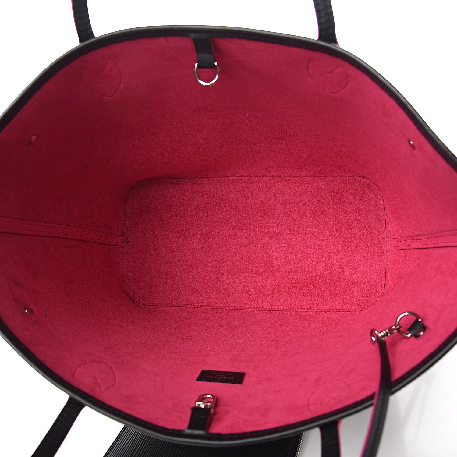 Louis Vuitton Epi Neverfull MM Black Hot Pink 5 of 12