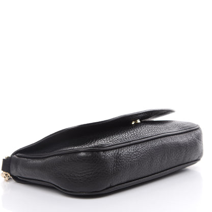 Gucci Pebbled Calfskin Medium Soho Flap Crossbody Black 4 of 13