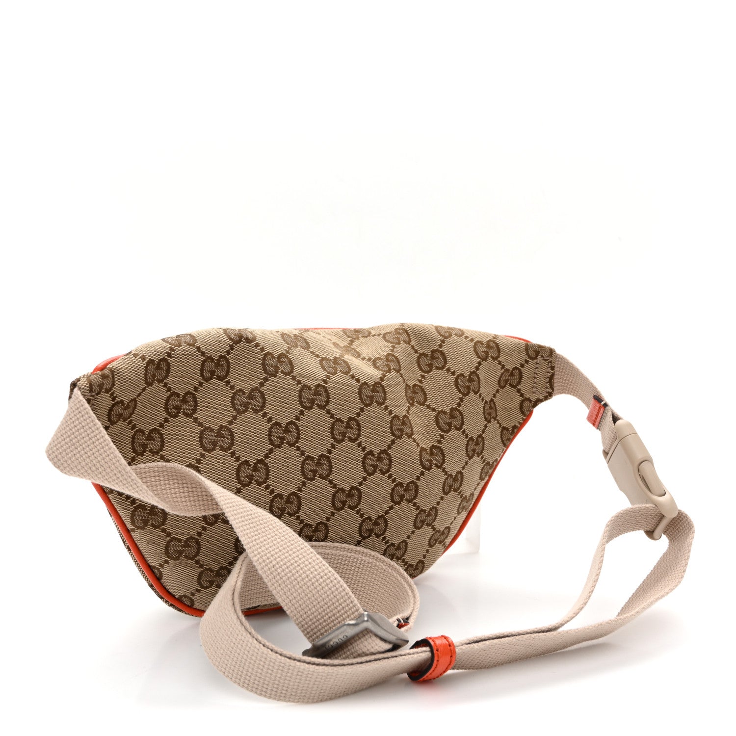 Gucci X THE NORTH FACE Monogram Textured Dollar Calfskin Embroidered Belt Bag Beige Ebony Mystic White Deep Orange 2 of 12