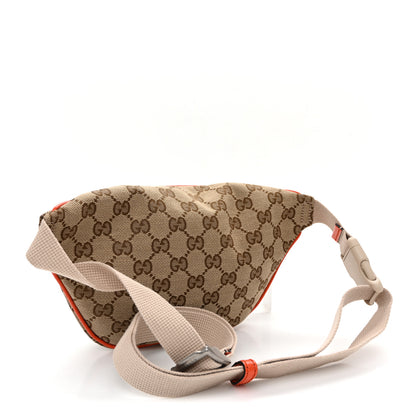 Gucci X THE NORTH FACE Monogram Textured Dollar Calfskin Embroidered Belt Bag Beige Ebony Mystic White Deep Orange 2 of 12