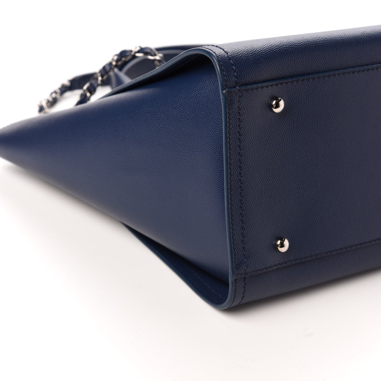 Caviar Small Studded Deauville Tote Navy