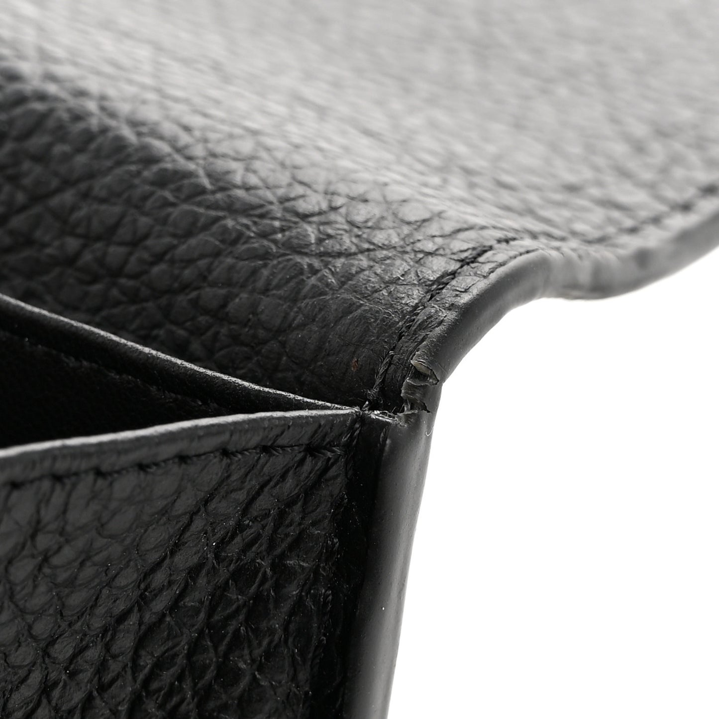 Calfskin Marcie Continental Flap Wallet Black