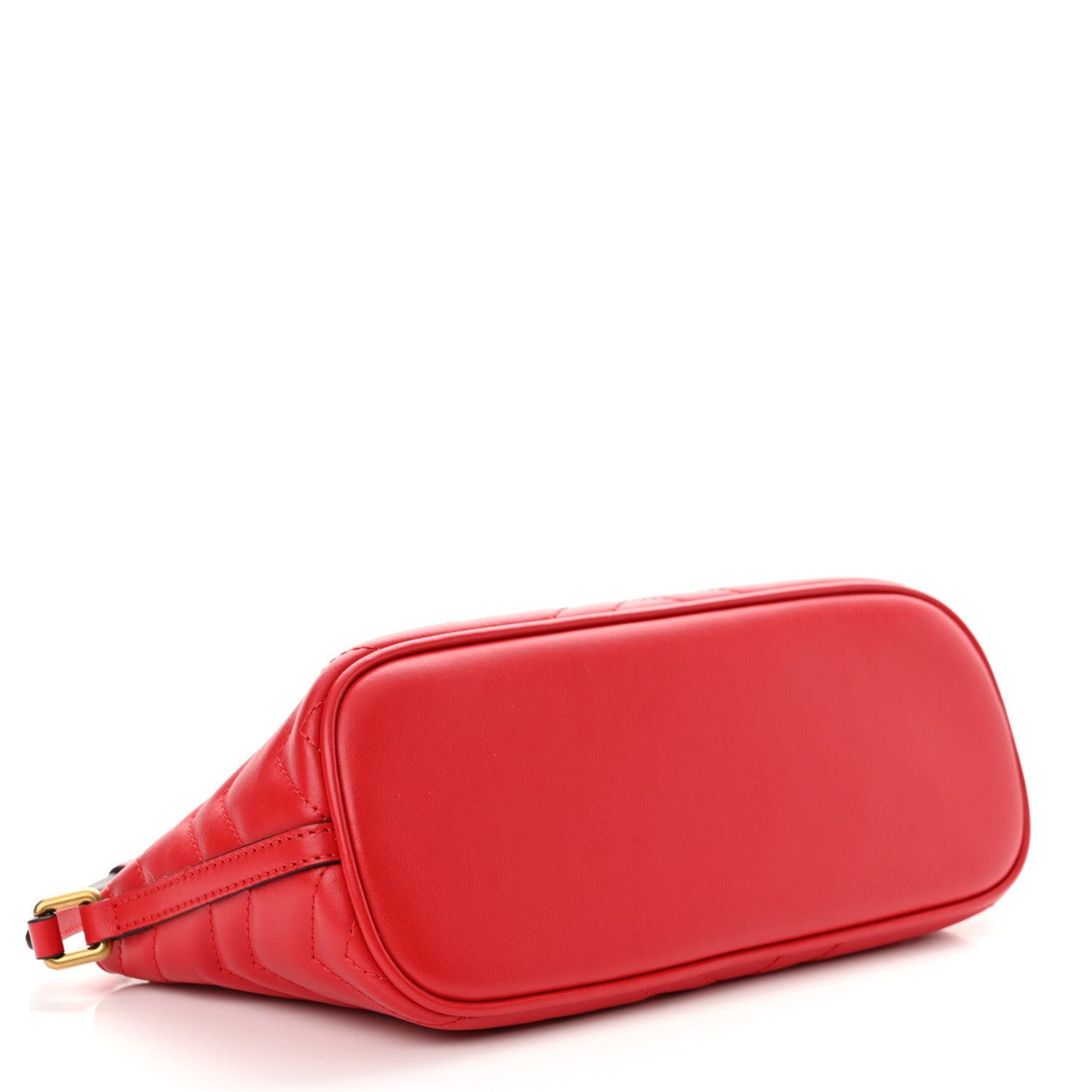 Gucci Calfskin Matelasse Chevron GG Marmont Sling Shoulder Bag Rosso 4 of 11