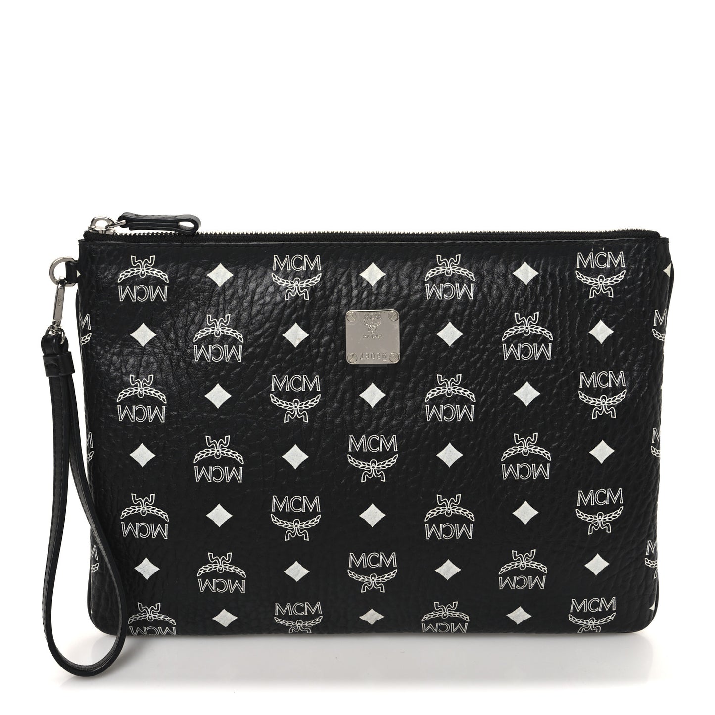 Visetos Medium Stark Wristlet Pouch Black