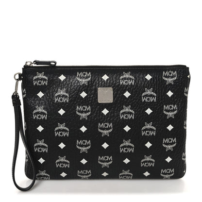 MCM Visetos Medium Stark Wristlet Pouch Black 1 of 9