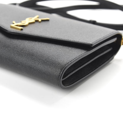 Saint Laurent Grain De Poudre Mini Uptown Crossbody Bag Black 7 of 10