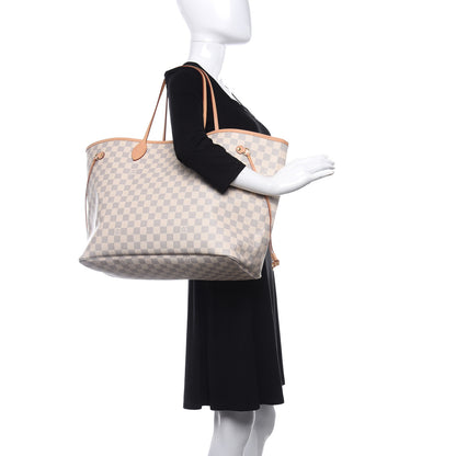 Louis Vuitton Damier Azur Neo Neverfull GM Rose Ballerine 2 of 9