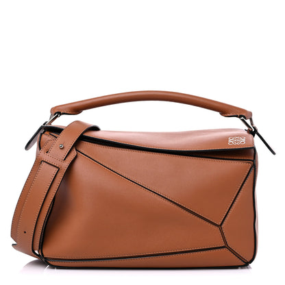 Loewe Calfskin Medium Puzzle Bag Tan 1 of 8