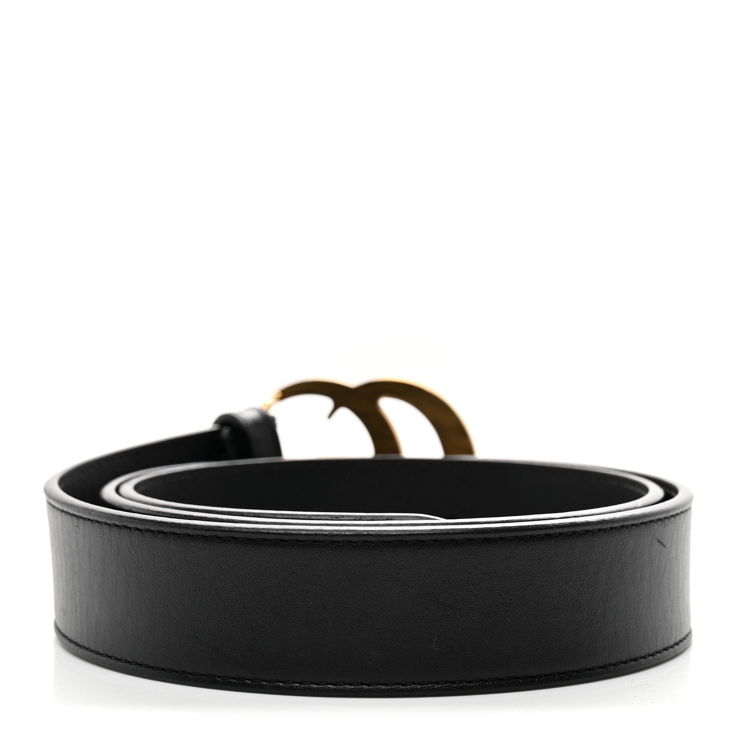 Gucci Calfskin Double G 30mm Belt 80 32 Black 2 of 5