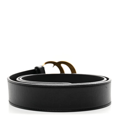 Gucci Calfskin Double G 30mm Belt 80 32 Black 2 of 5