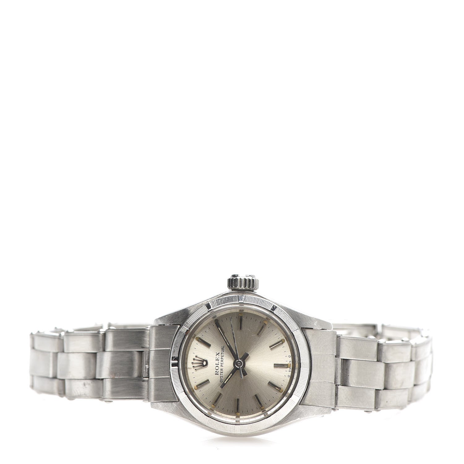 Rolex Stainless Steel 25mm Oyster Perpetual Watch Silver 6723 3 of 6
