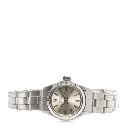 Rolex Stainless Steel 25mm Oyster Perpetual Watch Silver 6723 3 of 6