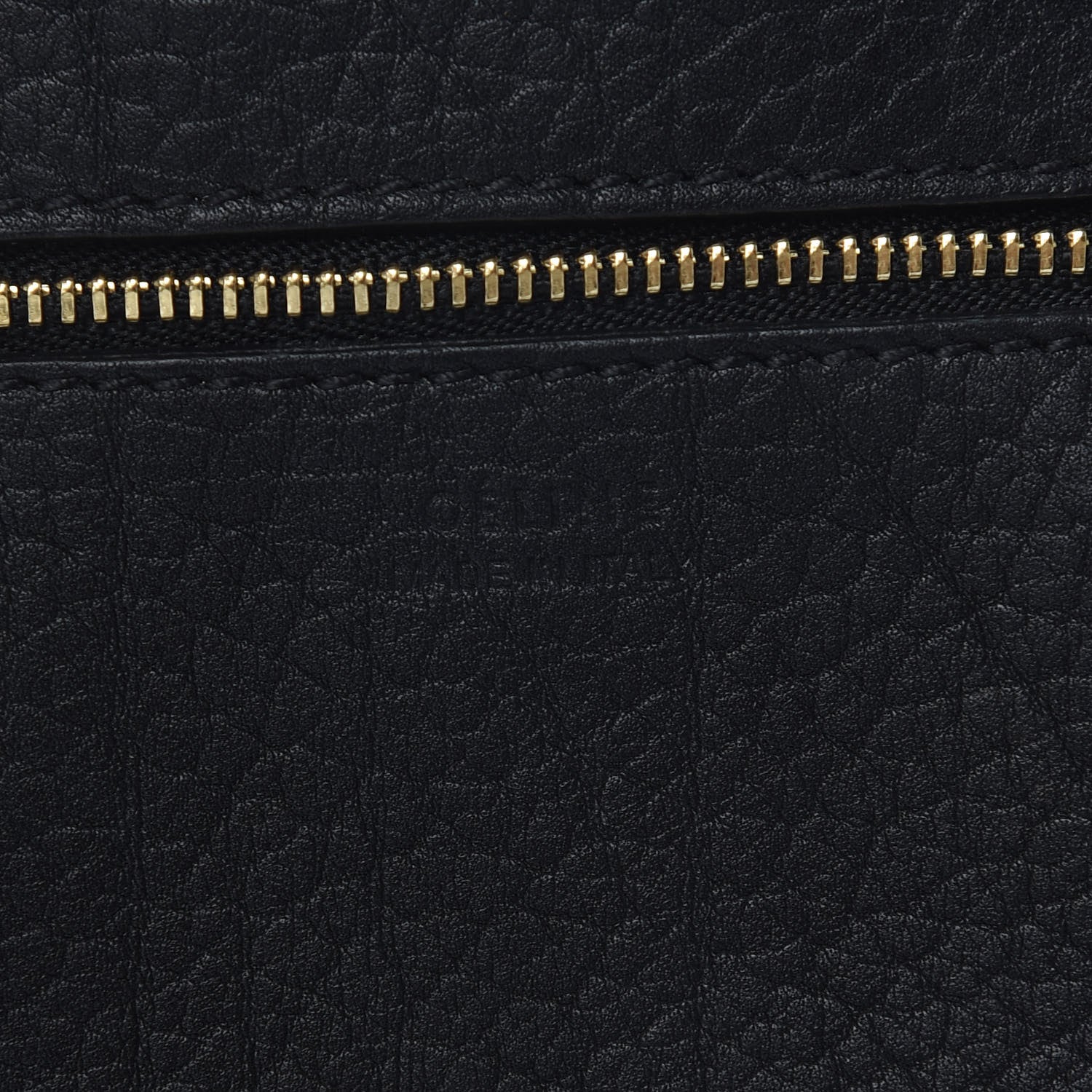 Celine Crisped Calfskin Mini Tie Knot Tote Black 11 of 12