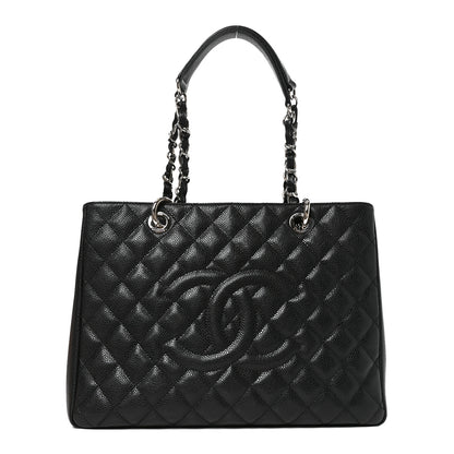 Chanel Caviar Quilted Grand Shopping Tote GST Black 1 of 10