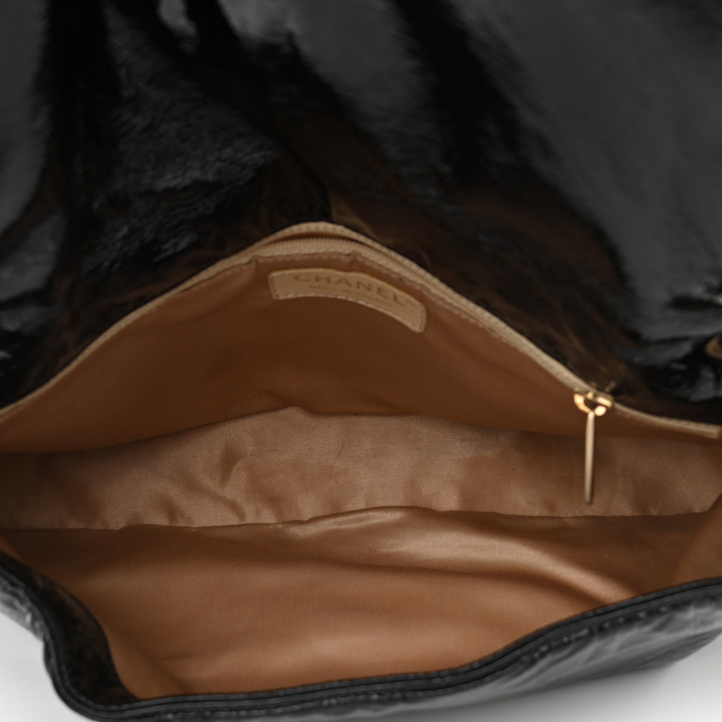 Vinyl Medium Rock and Chain Flap Black