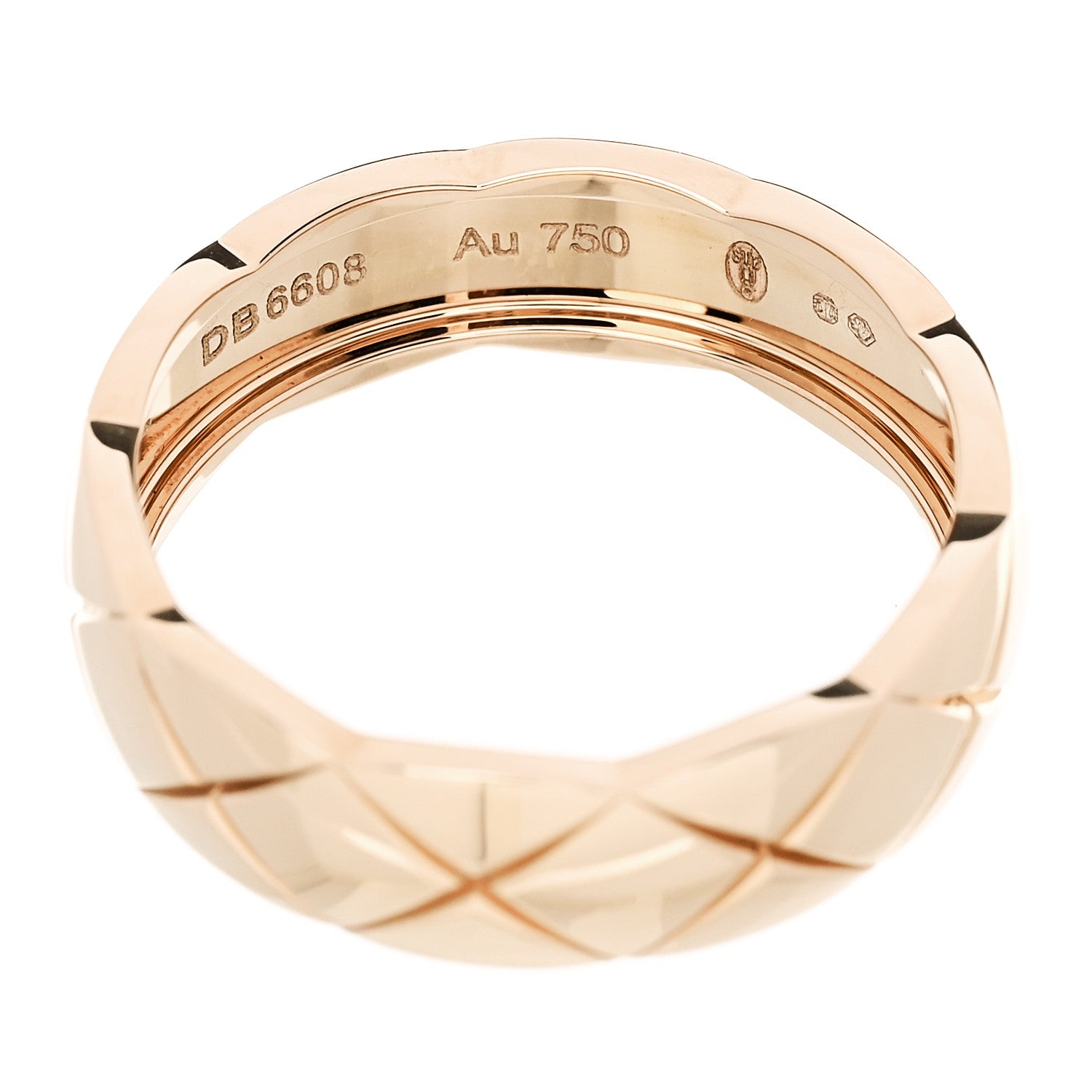 Chanel 18K Beige Gold Small Coco Crush Ring 62 10 5 of 6