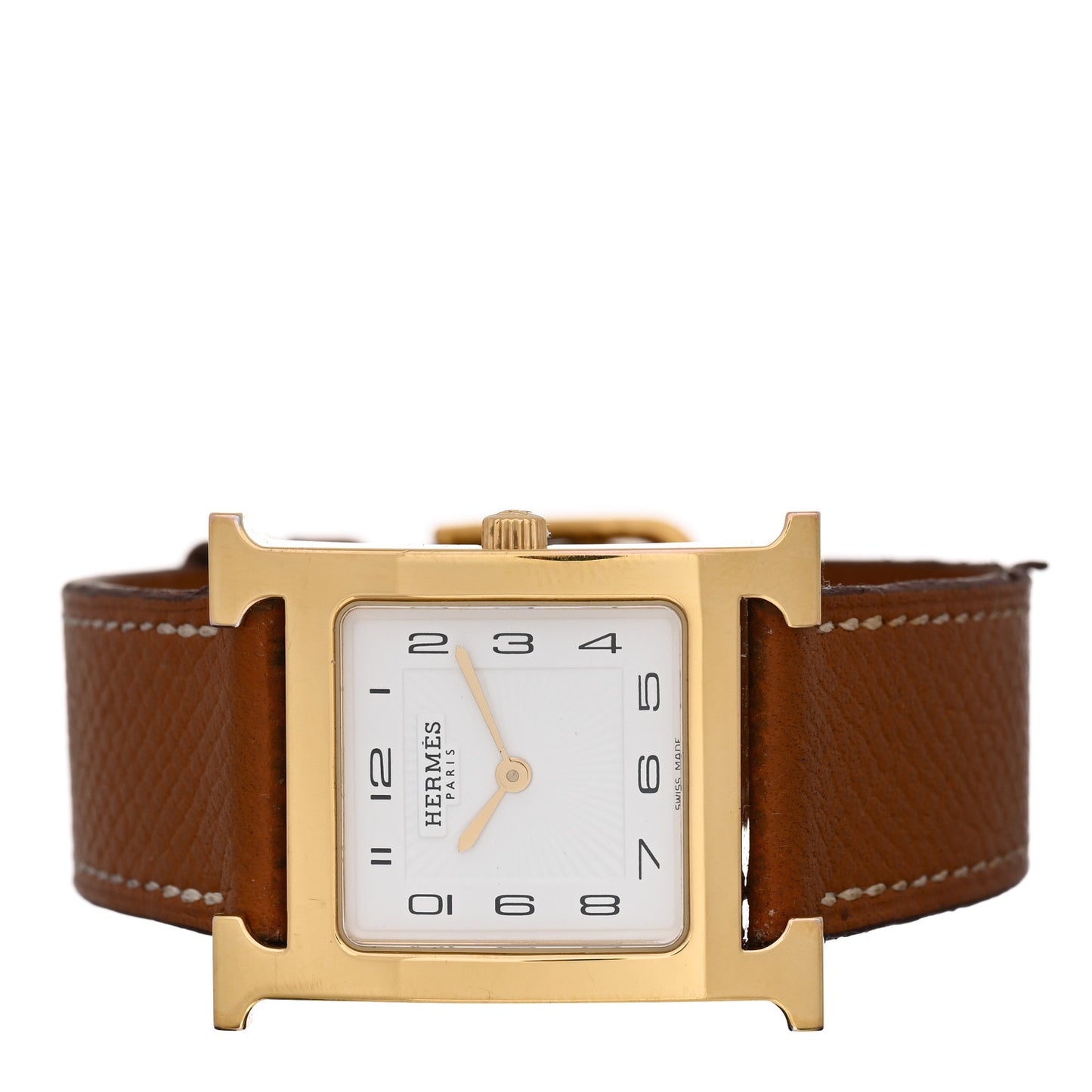Stainless Steel Epsom 26mm Heure H Hour Quartz Watch Gold